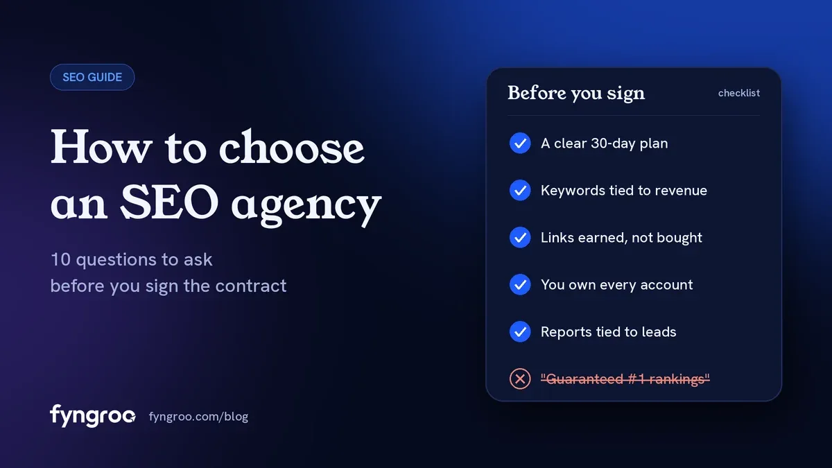 How to Choose an SEO Agency